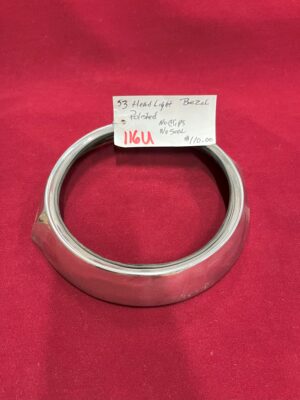 1953 Headlight Bezel  (Polished, No Clips, No Seal)