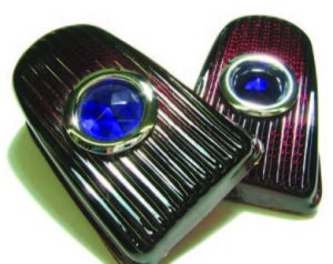 Glass Blue Dot Tail Light Lens