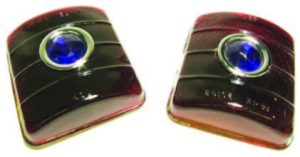 1951-1952 Glass Blue Dot Tail Light Lens