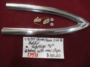 1953-1954 Driver/Passenger 2/4 Door BelAir Sidetrim "V" Molding