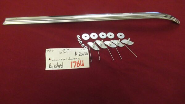 1953-1954 BelAir 4 Door Lower Rear Door Trim Driver's Side - Image 2