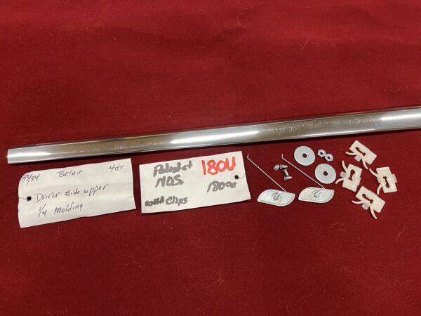 1953-1954 BelAir 4 Door Driver's Side Upper Quarter Molding (N.O.S.)