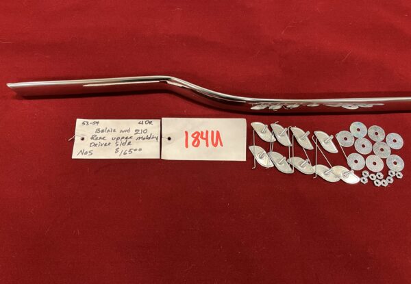 1953-1954 BelAir & 210 4 Door Driver's Side Rear Upper Molding (N.O.S.) - Image 2