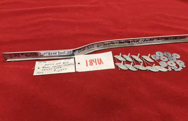 1953-1954 BelAir & 210 4 Door Driver's Side Rear Upper Molding (N.O.S.) - Image 3