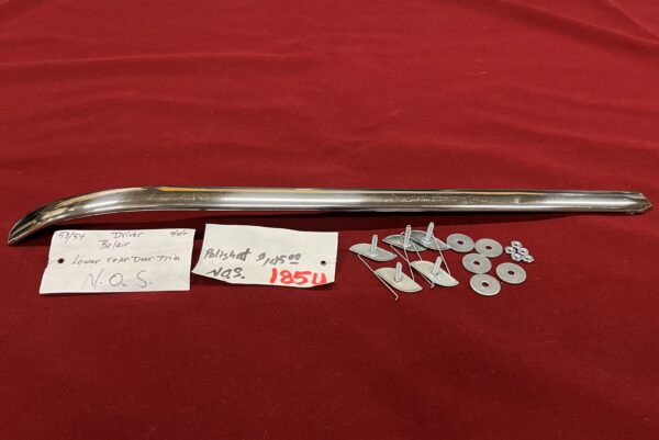 1953-1954 BelAir 4 Door Driver's Side Lower Rear Door Trim (N.O.S.) - Image 2