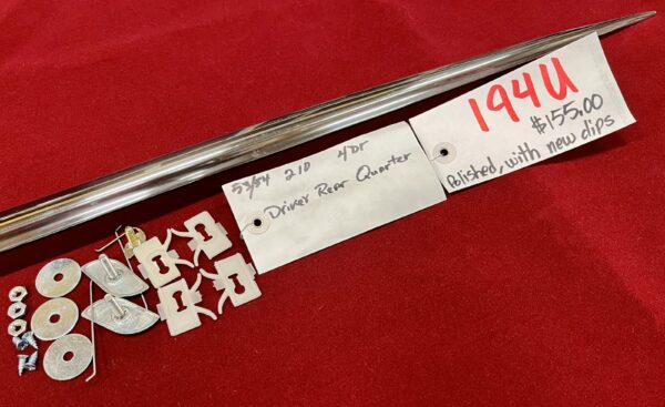 1953-1954 210 4 Door Driver's Side Rear Quarter Molding - Image 3