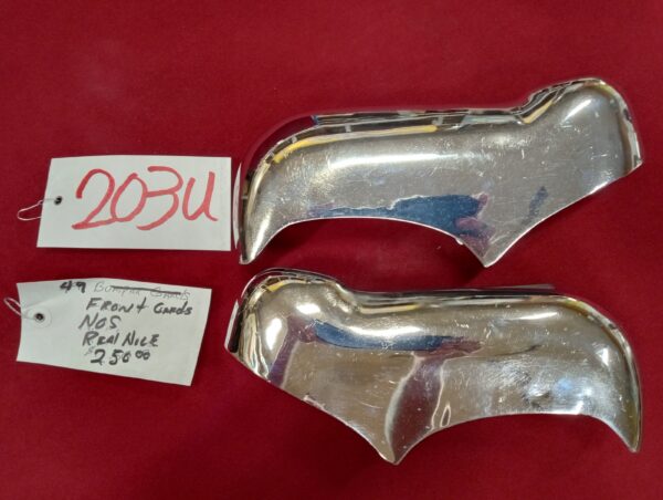 1949 Front Bumper Guards (N.O.S.)