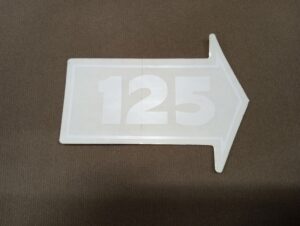 1953-1954 125 HP Valve Cover Decal for Powerglide