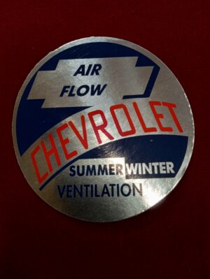 1953-1954 Heater Blower Tube Decal