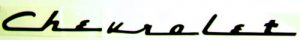 1951 Chevrolet Script Decal