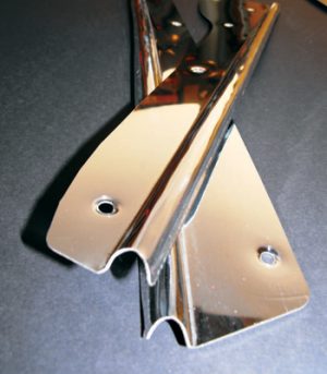 1949-1952 2 Door Sedan Polished Replacement Door Sill Plates