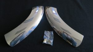 1953-1954 Rear Stainless Gravel Shields for 2 Door Sedan