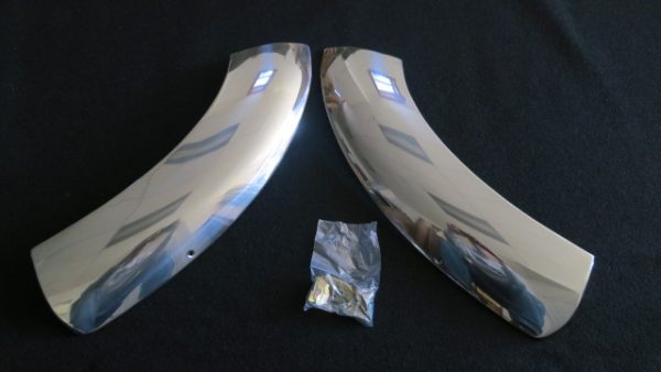 1953-1954 Rear Stainless Gravel Shields for 2 Door Sedan