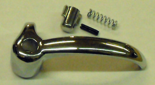 thumbnail image 2 of Vent Window Handle Locks With Pins – 1951-1955 Chevy / GMC Truck – MIKES Chrome 2 of 6