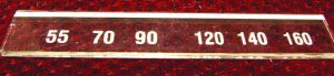 1953-1954 Push Button Radio Glass