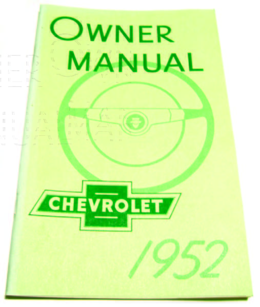 1952 Owners Manual