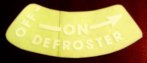 Defroster Decal
