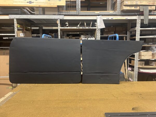 1953-1954 2 Door Leatherette Door Panel Set - Black