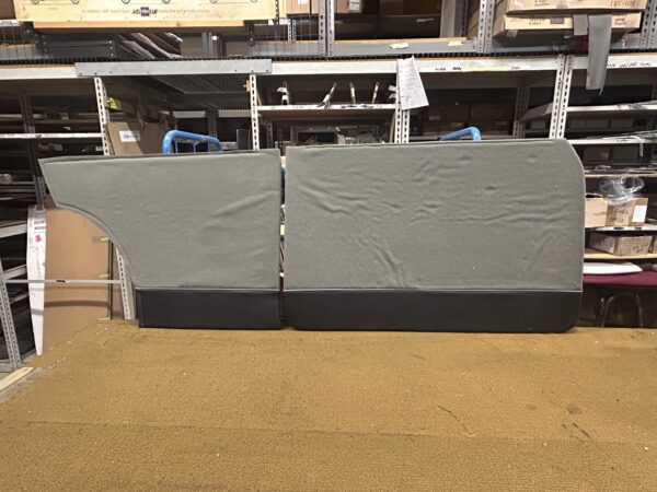 1953-1954 2 Door Panel Set - Gray Cloth/Black Vinyl