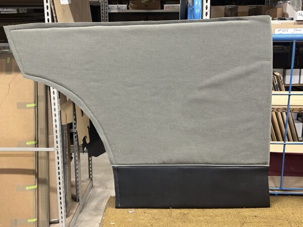 1953-1954 2 Door Panel Set - Gray Cloth/Black Vinyl - Image 3