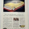 1953 Yellow Chevrolet Bel Air 4 Door Sedan With Black And Red Magazine Advertisement - Image 2