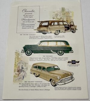 1953 Chevrolet Station Wagons Magazine Advertisement