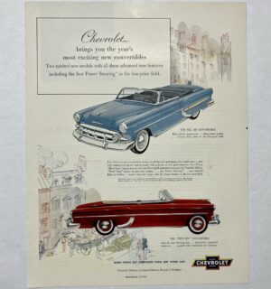 1953 Chevrolet Convertibles Magazine Advertisement June