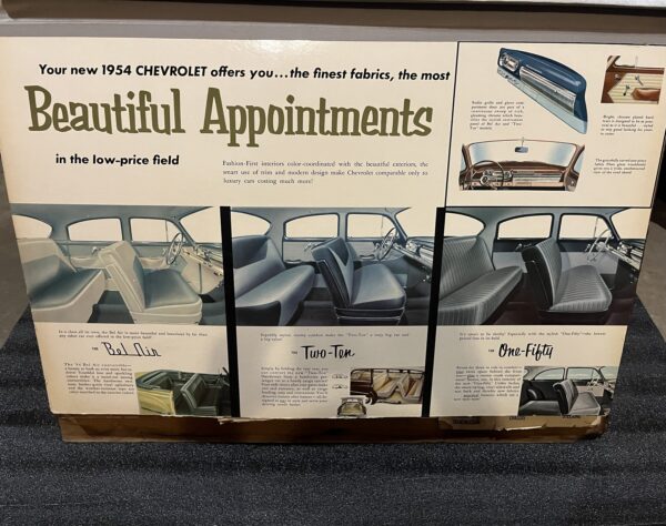 "The New 1954 Chevrolet" Flipboard Display From Dealership Sales Floor (Extremely Rare Vintage) - Image 4