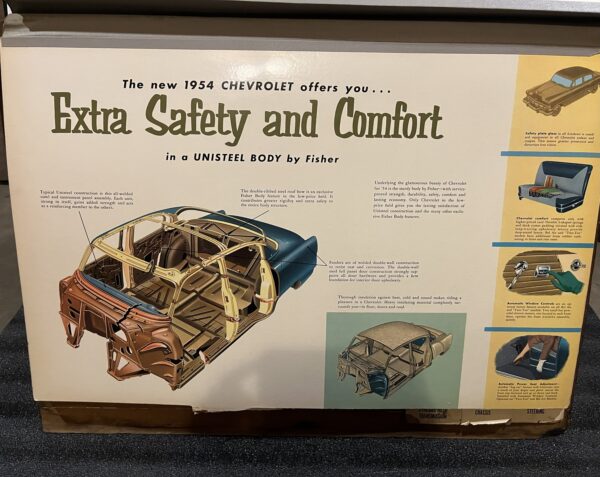 "The New 1954 Chevrolet" Flipboard Display From Dealership Sales Floor (Extremely Rare Vintage) - Image 5