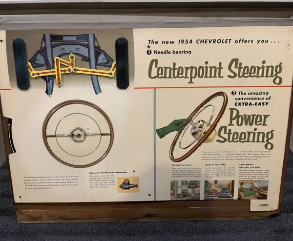 "The New 1954 Chevrolet" Flipboard Display From Dealership Sales Floor (Extremely Rare Vintage) - Image 12